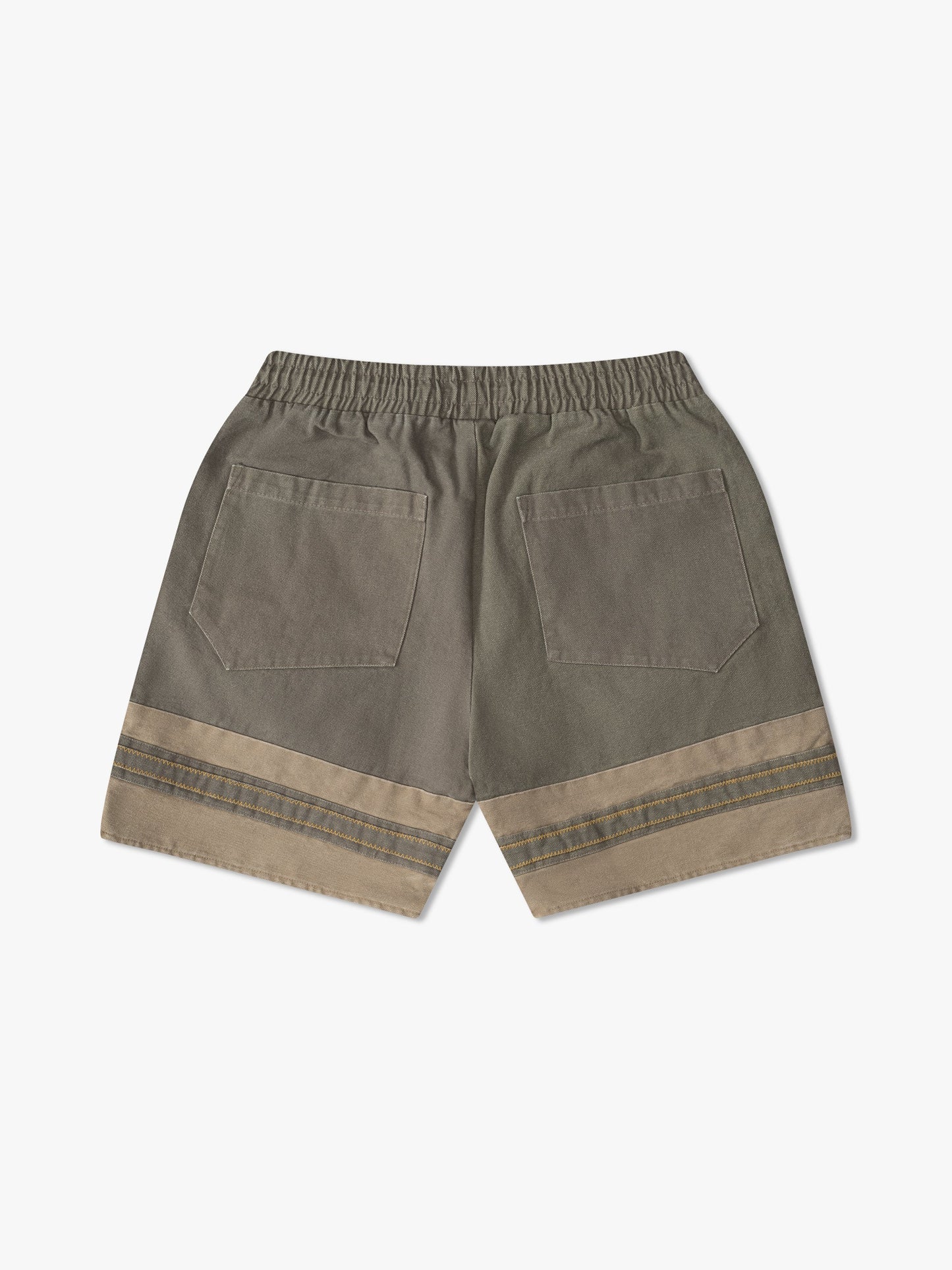 RHUDE EMB. CANVAS LOGO SHORTS