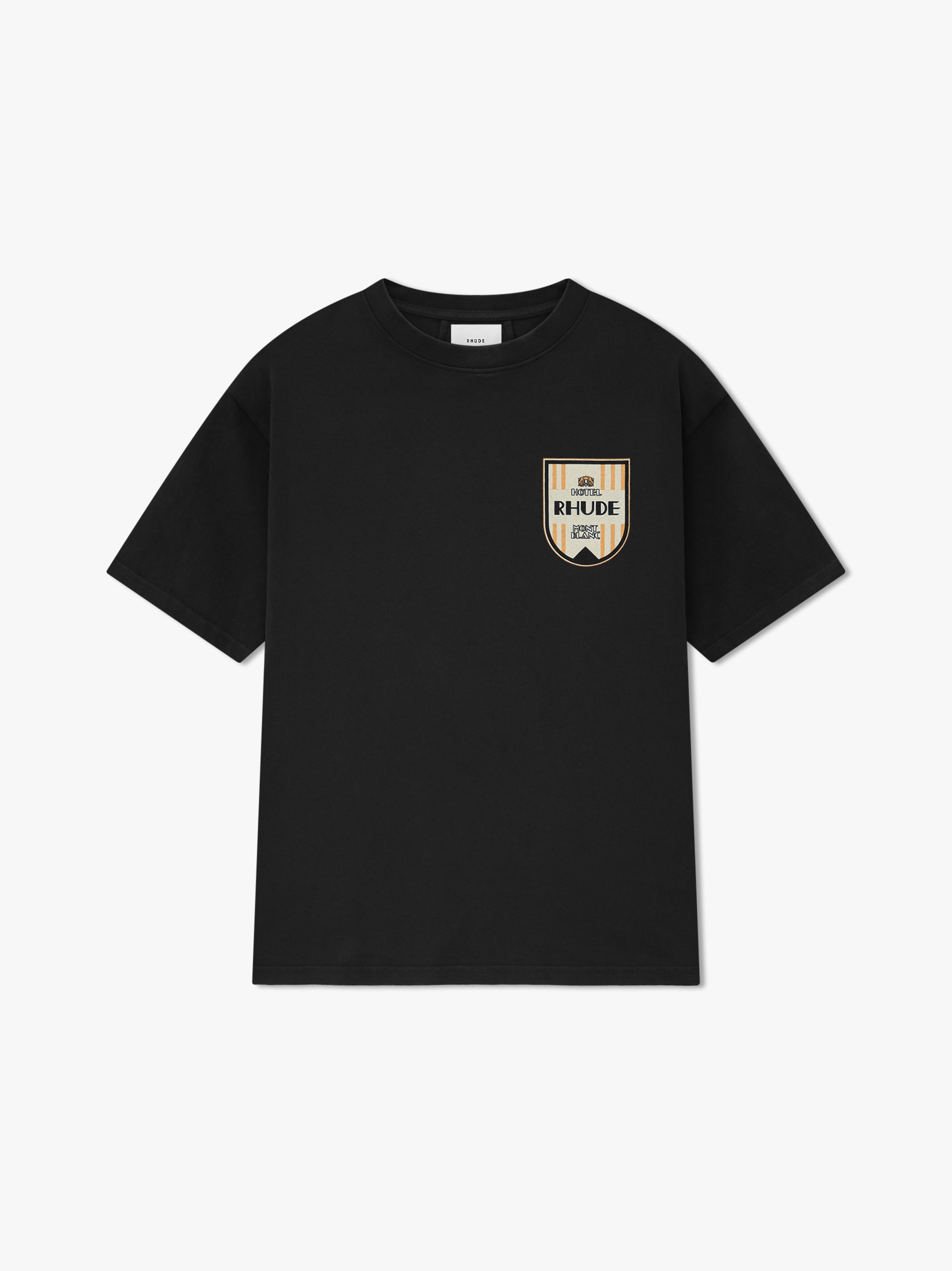 【関税込み】Rhude ブラック Mont-Blanc Hotel Tシャツ MONT-BLANC HOTEL TEE – Rhude Bowl