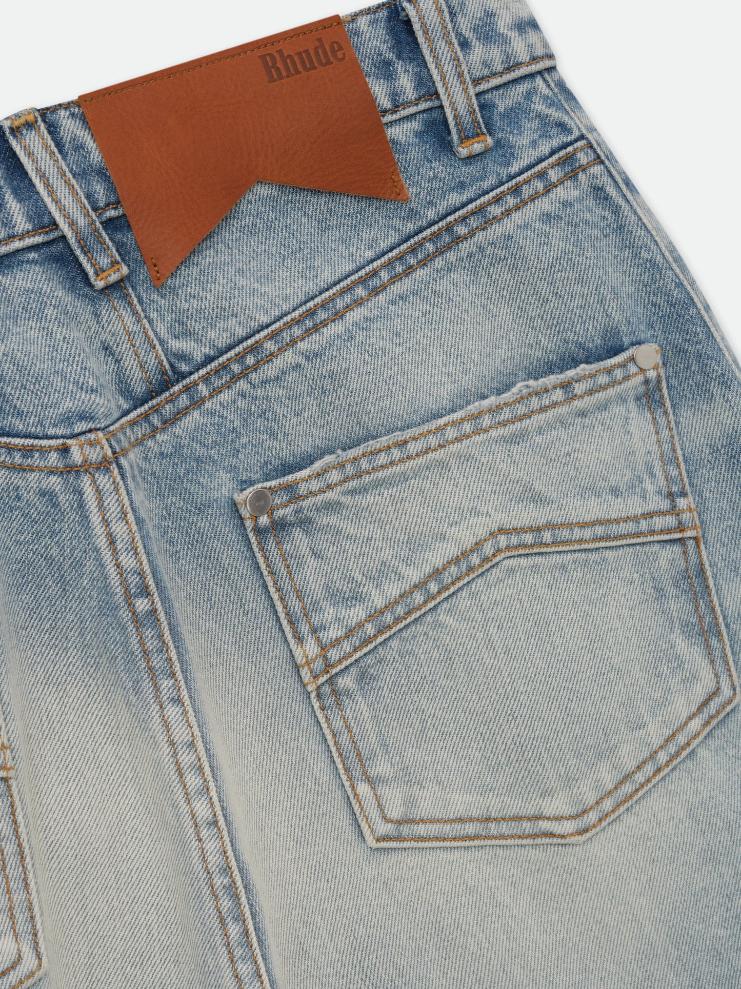 WIDE LEG TRAXEDO DENIM