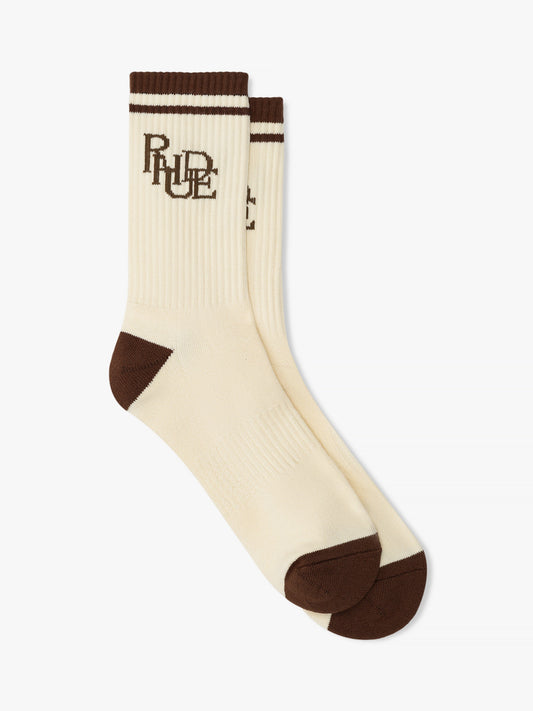 RHUDE SCRIBBLE LOGO SOCK