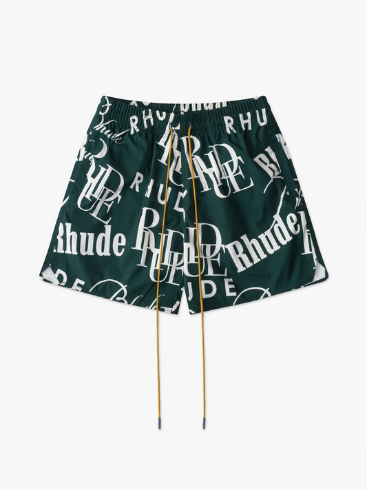 MASH-UP LOGO SWIM TRUNKS