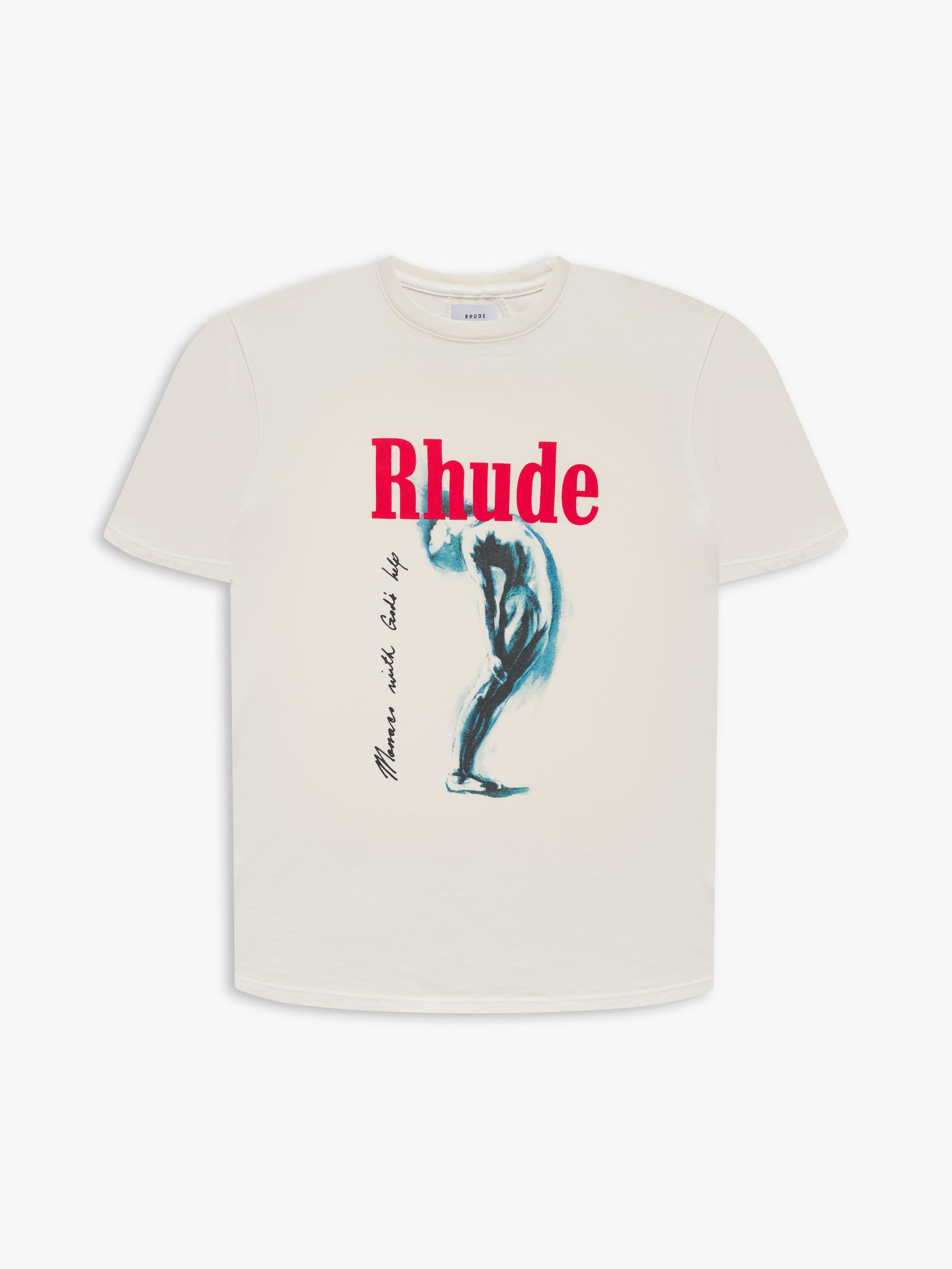 RHUDE♡ ホワイト 'Lovers' スラブ Tシャツ Rhude: ホワイト 'Lovers' スラブ Tシャツ | SSENSE 日本