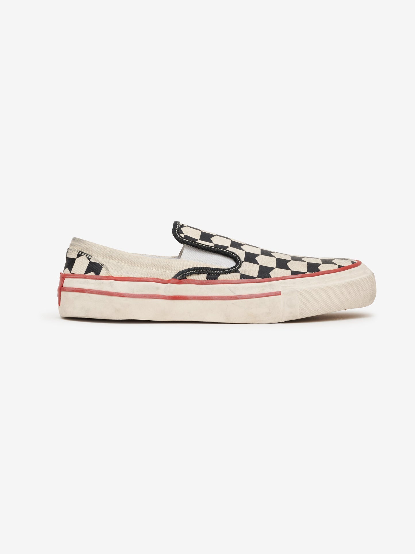 CHEVRON CHECKERED SLIP ON SNEAKER