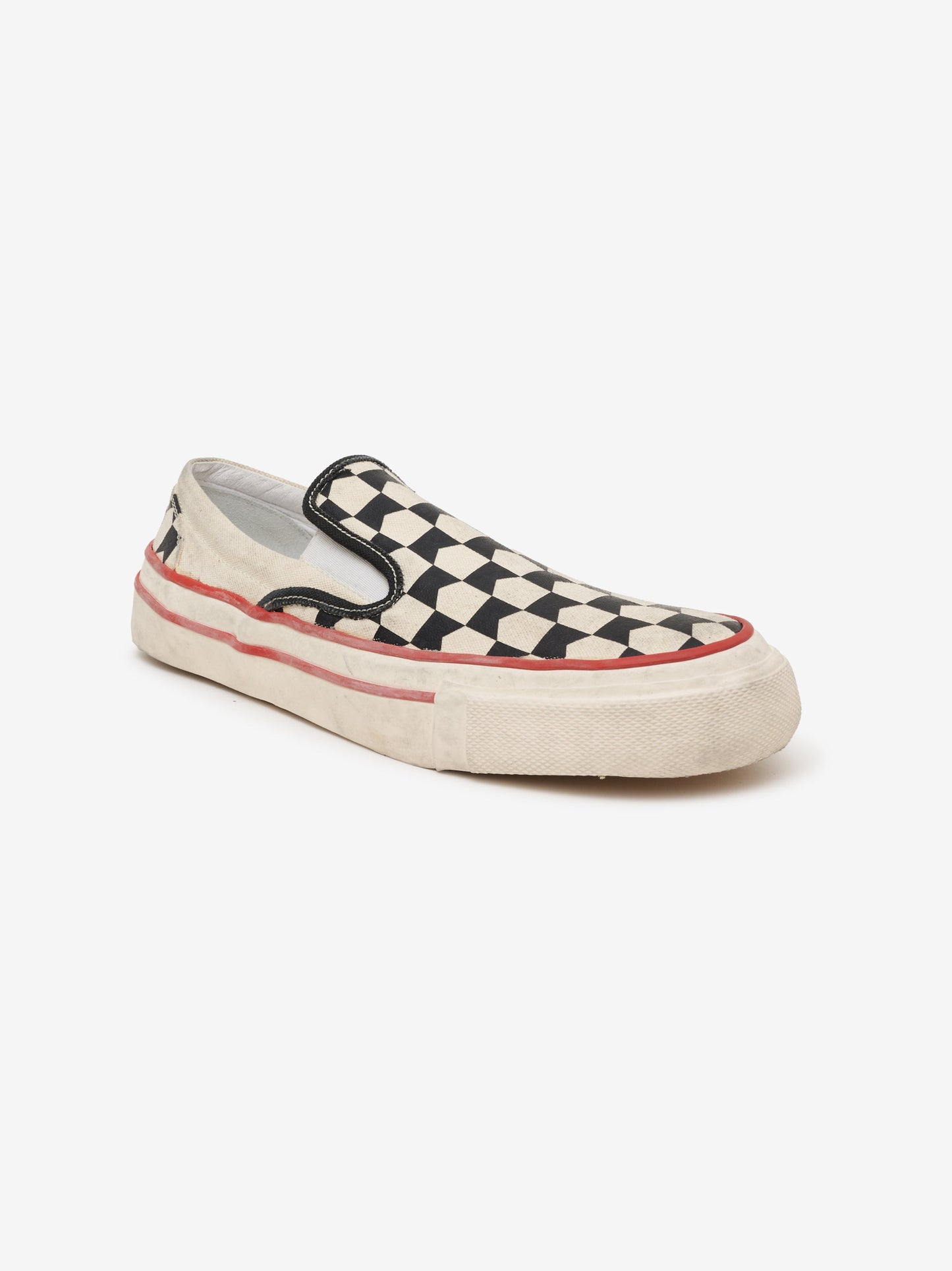 CHEVRON CHECKERED SLIP ON SNEAKER