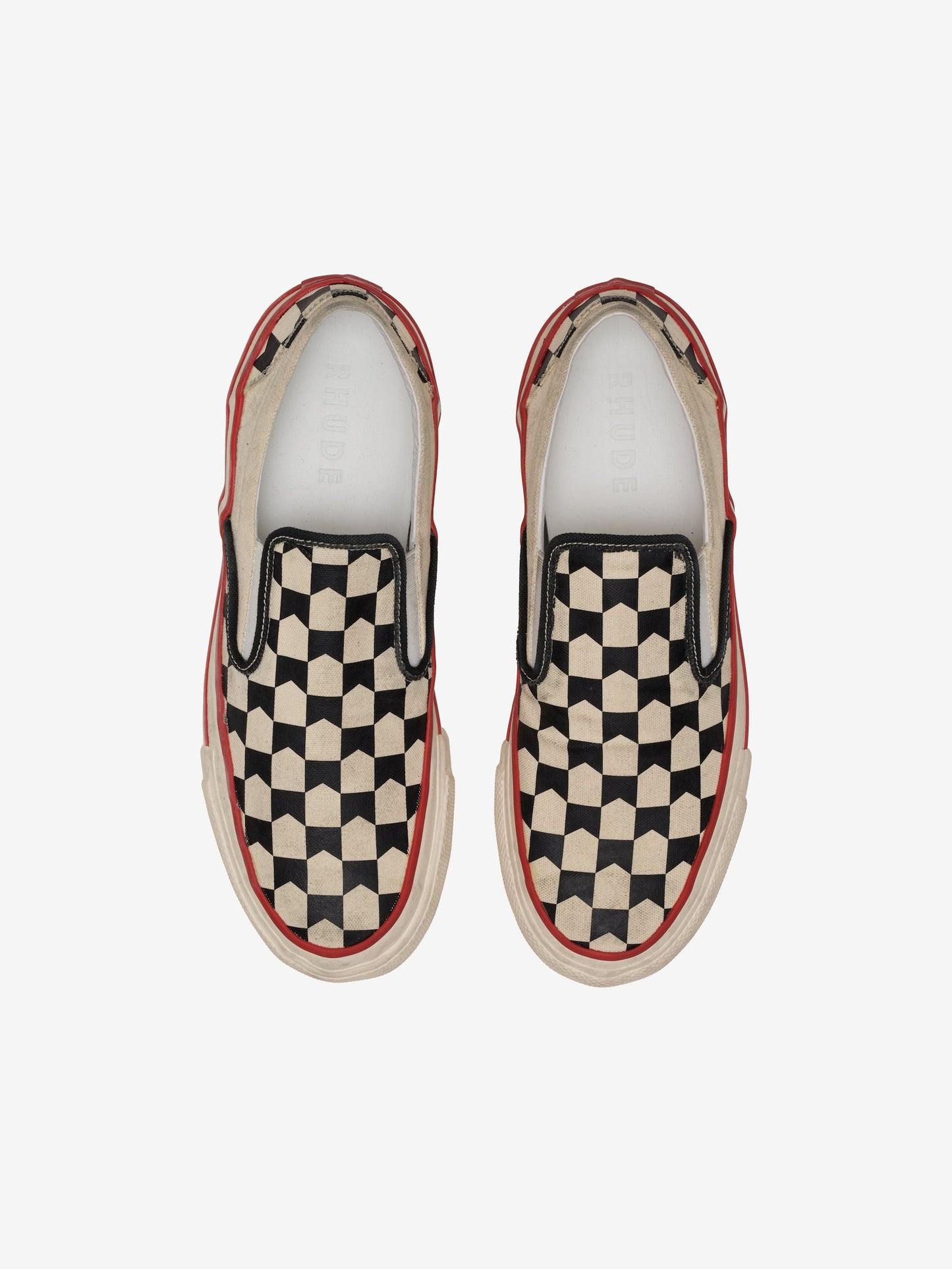 CHEVRON CHECKERED SLIP ON SNEAKER