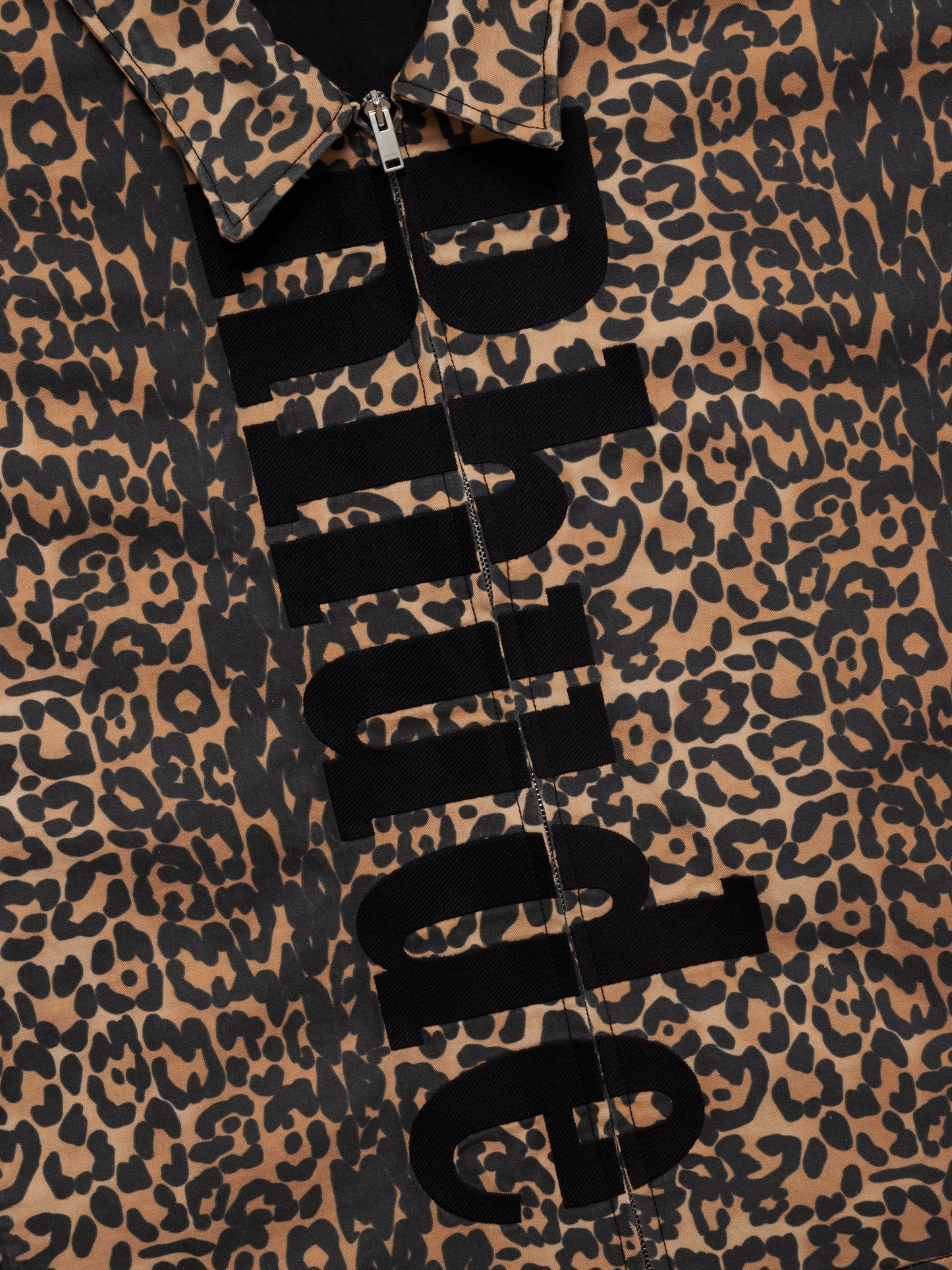 LEOPARD OVERSIZED WORK JACKET