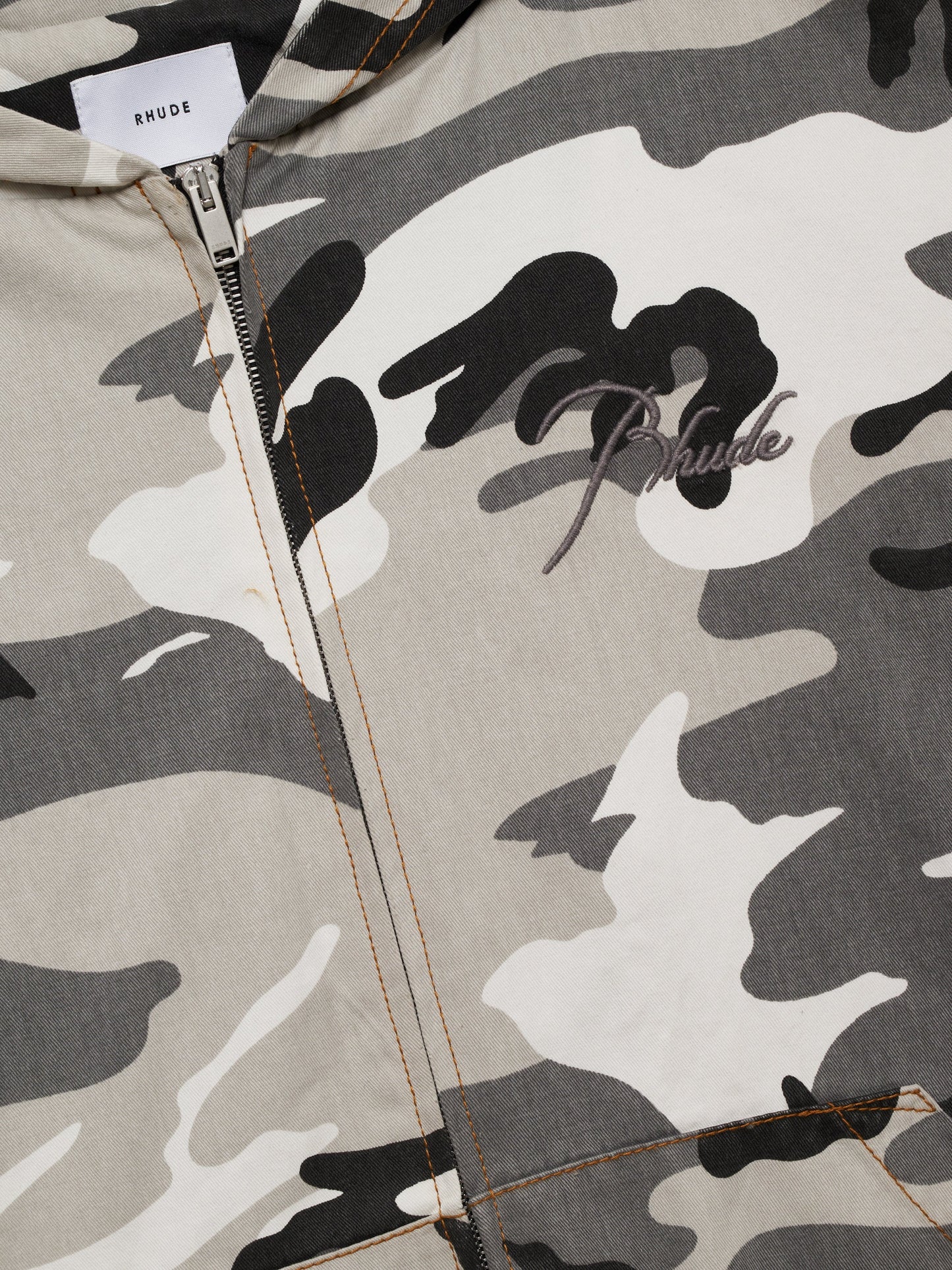 WASHED CAMO WORK JACKET