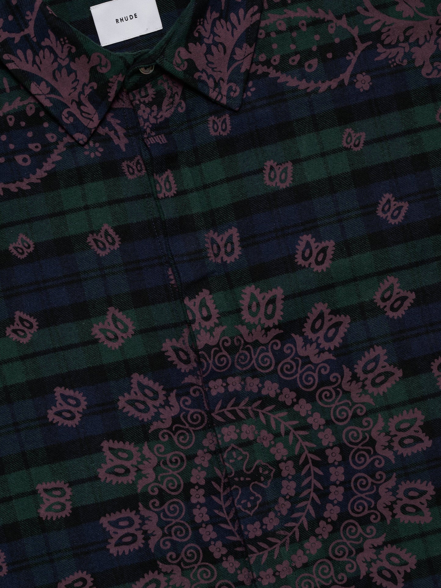 PAISLEY FLANNEL BOXY SHIRT