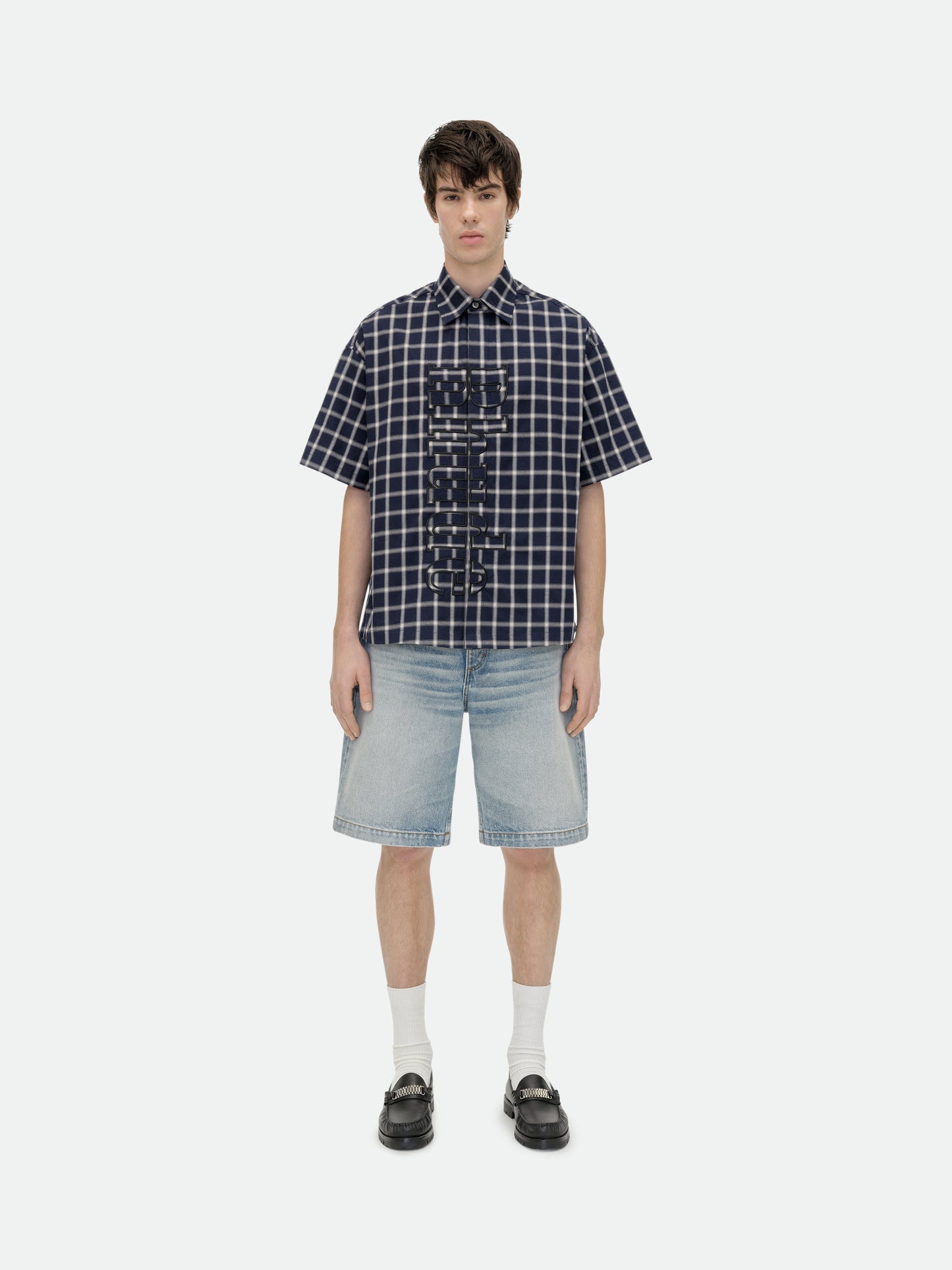 RHUDE VERT LOGO SHIRT