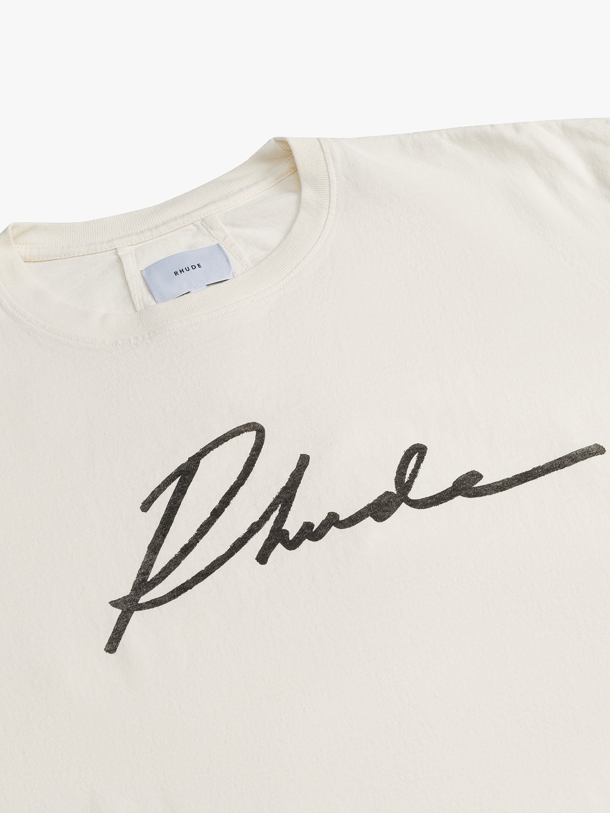 LOGO SCRIPT TEE - L / WHITE