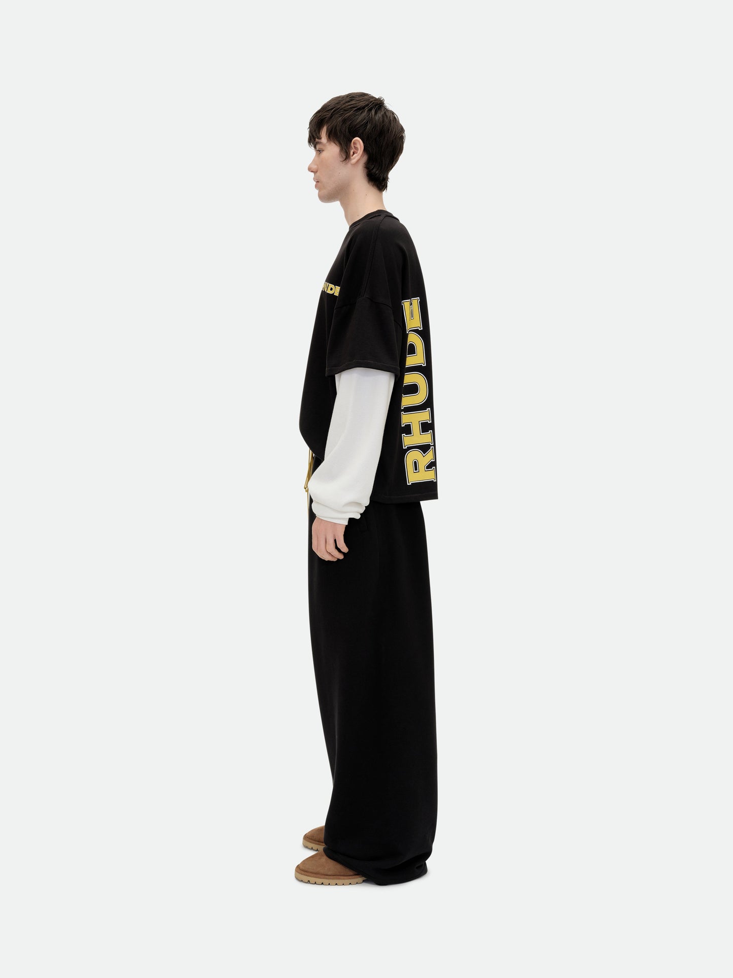 RHUDE STEEL DOUBLE-LAYERED TEE