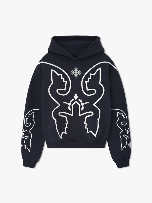 RHUDE WESTERN LOGO HOODIE