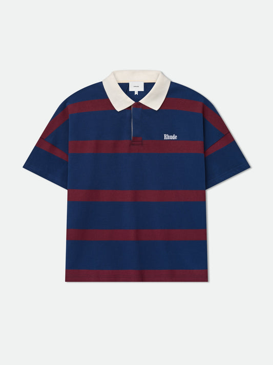 STRIPED PIQUE POLO