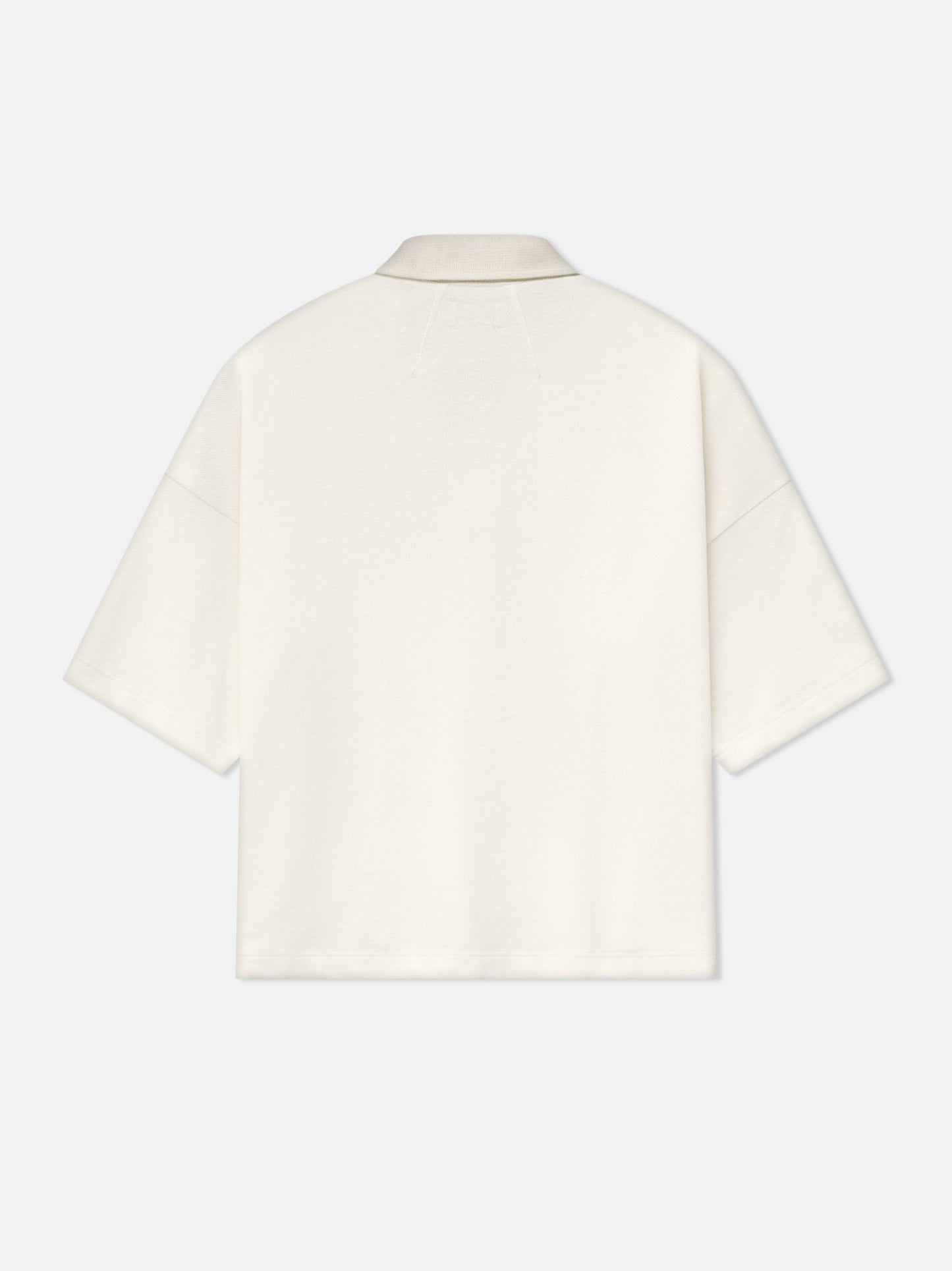 PIQUE BOXY POLO SHIRT