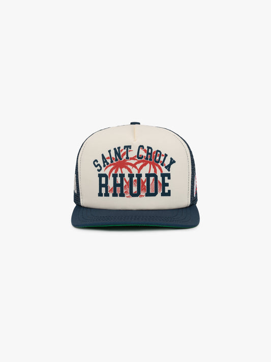 RHUDE SAINT CROIX TRUCKER HAT