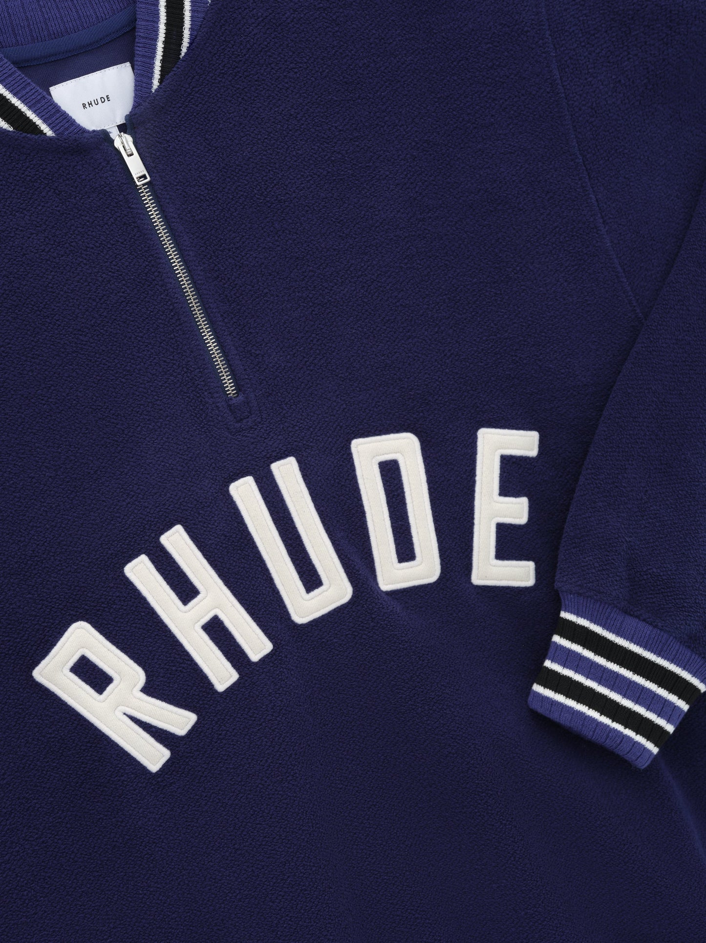 RHUDE QUARTER-ZIP VARSITY