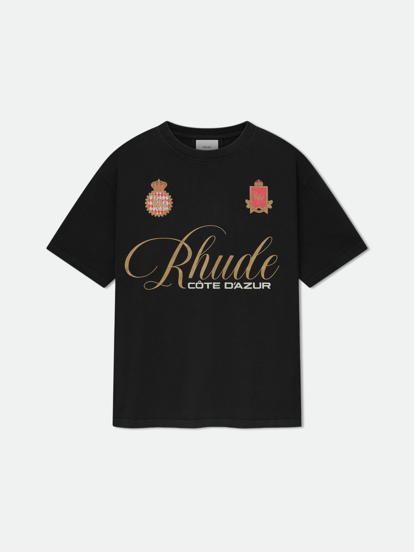 RHUDE SCRIPT CREST TEE