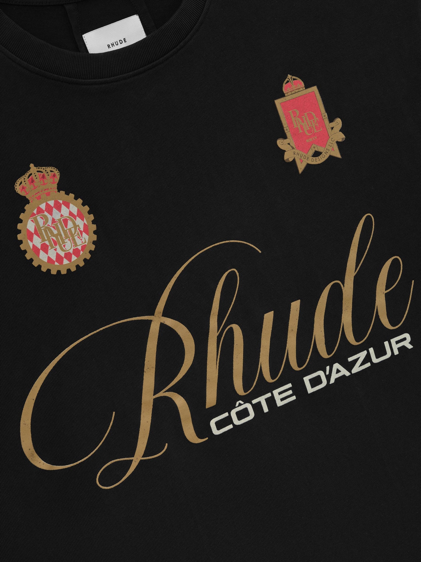 RHUDE SCRIPT CREST TEE
