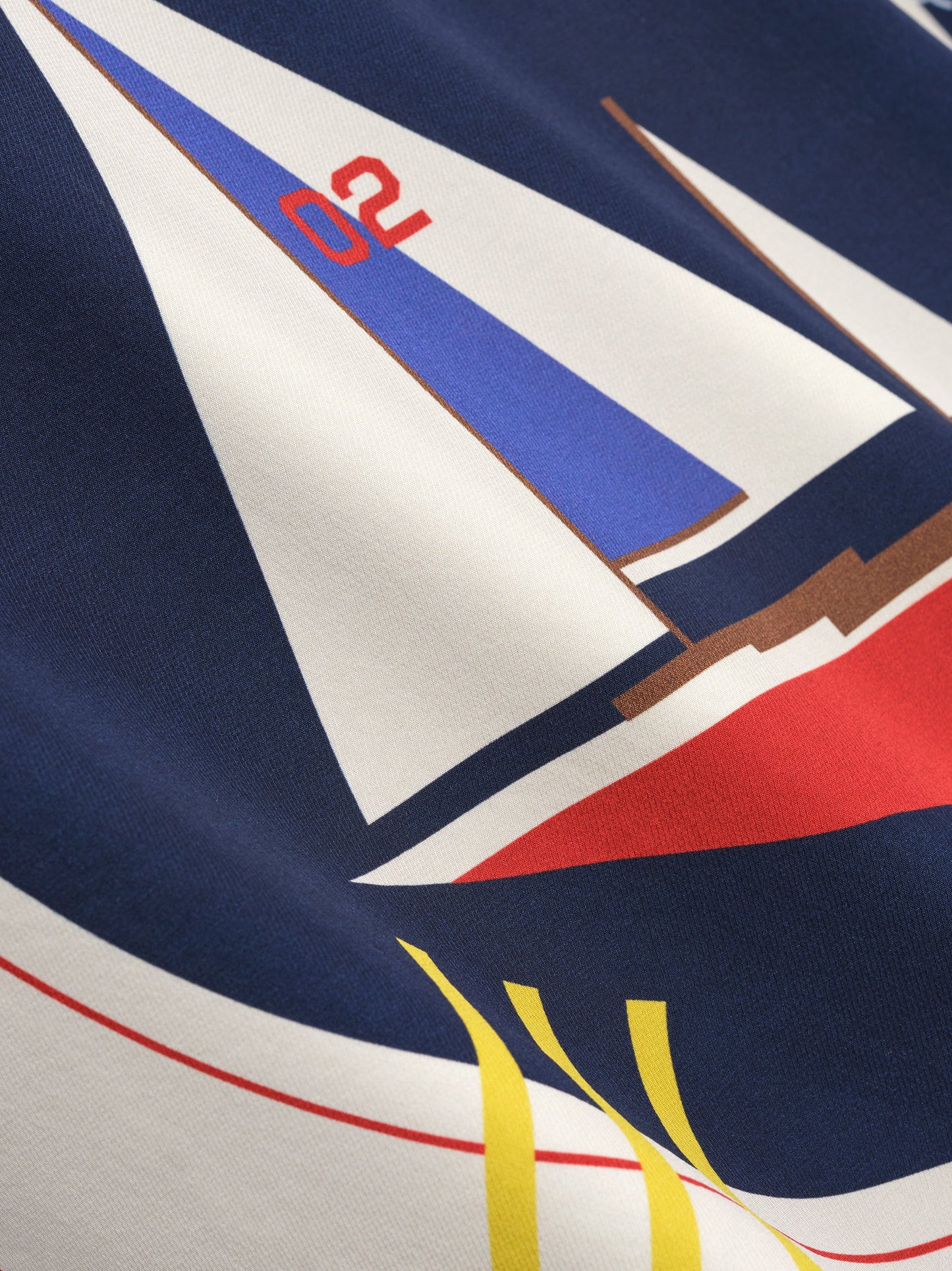 RHUDE FLAG SAIL LS SILK SHIRT