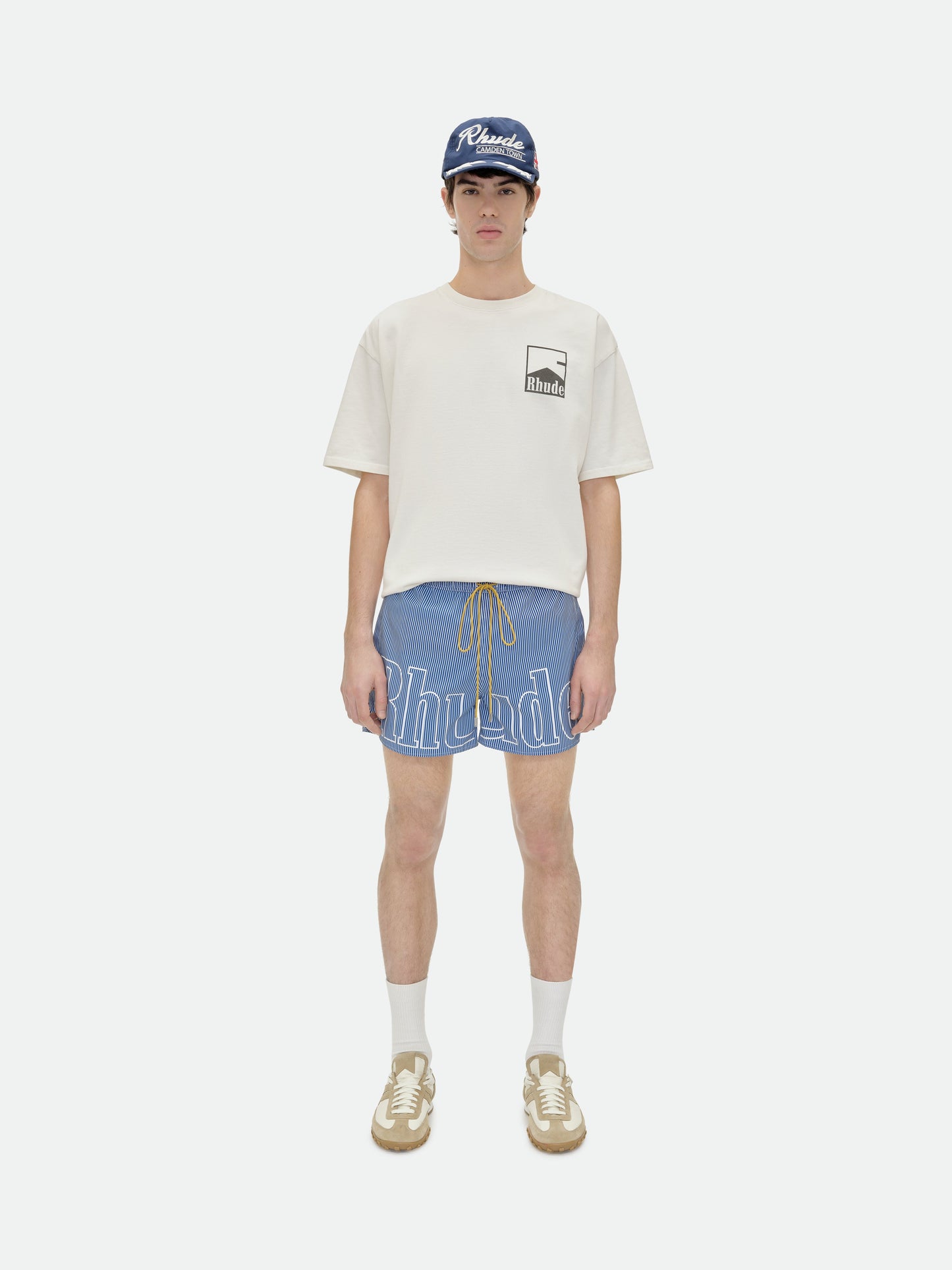 RHUDE LOGO SWIM TRUNKS