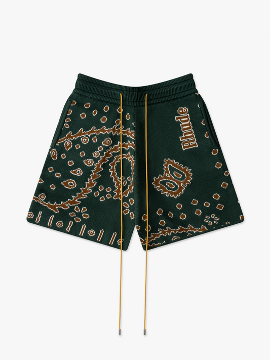 KNIT BANDANA SHORTS