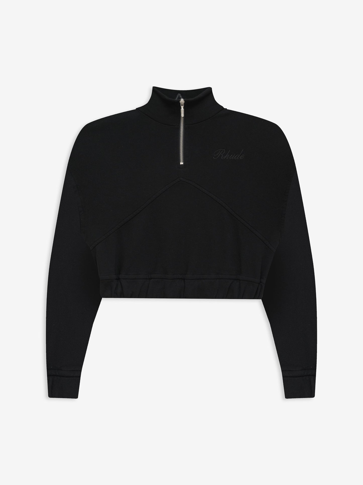 WOMEN'S LOGO CROPPED QUARTER ZIP