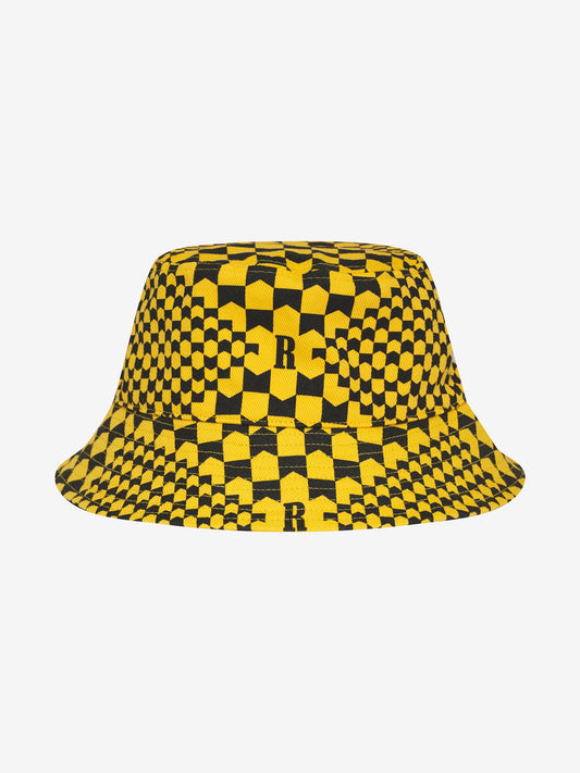 CHECKERED MONOGRAM BUCKET HAT