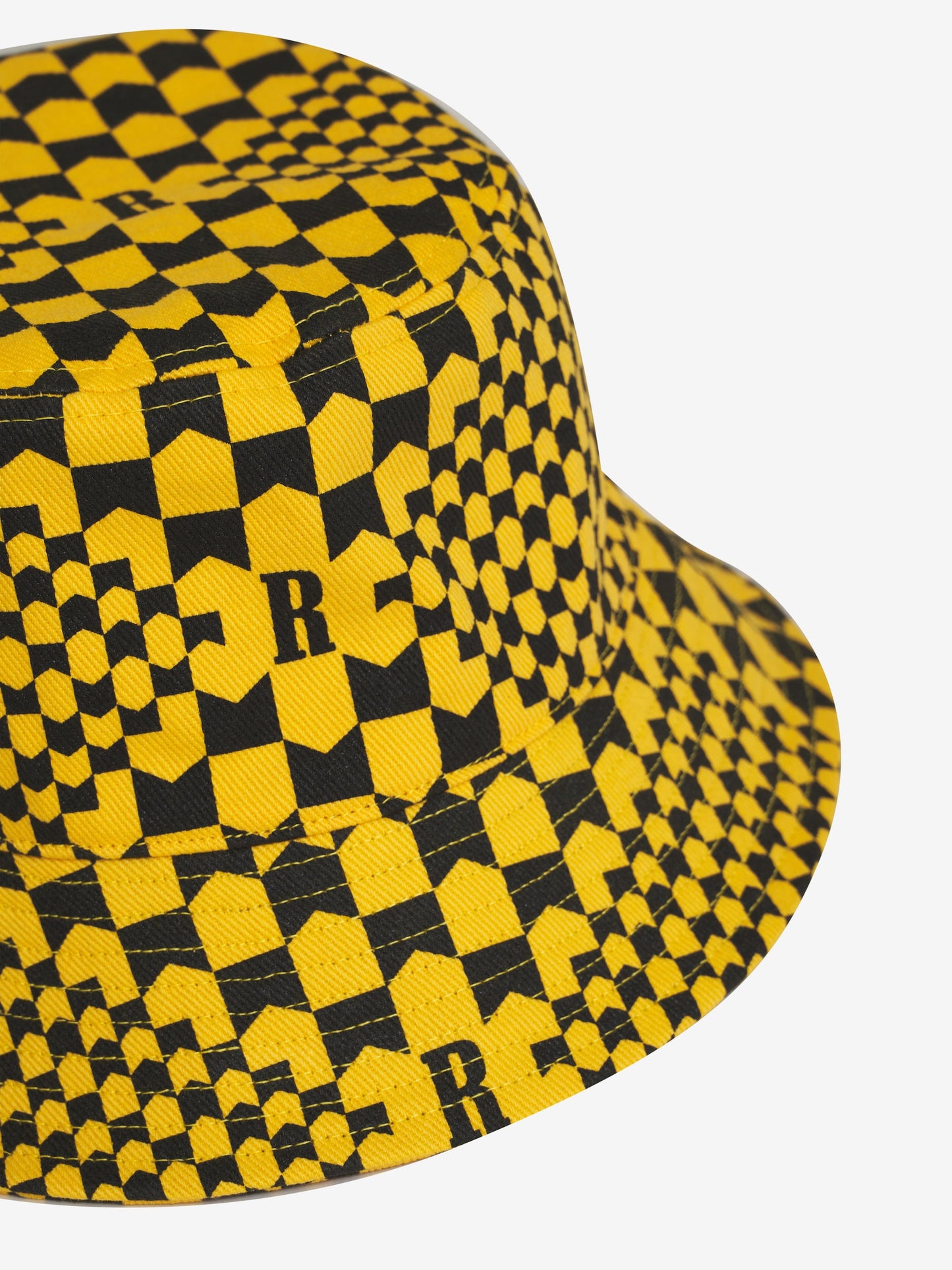 CHECKERED MONOGRAM BUCKET HAT