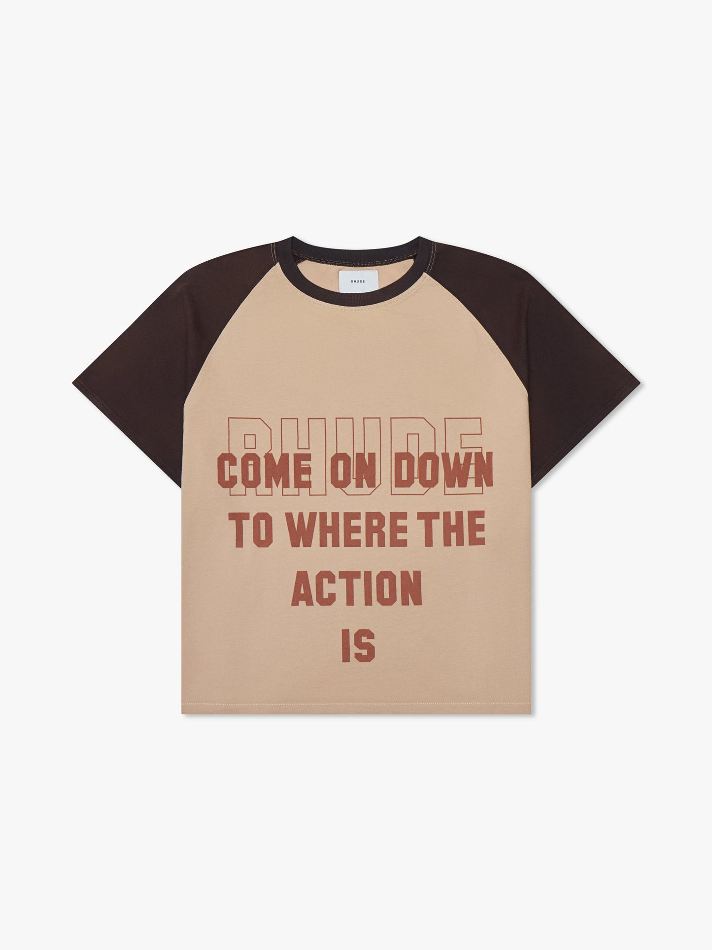 RHUDE ACTION NO SLEEVE RAGLAN TEE